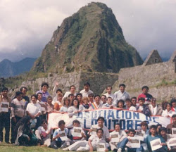 Locutores en Machu Picchu
