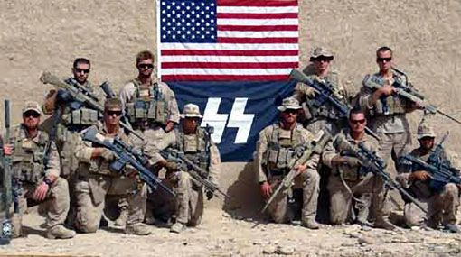 Marines de EE.UU. posaron con símbolo nazi en Afganistán